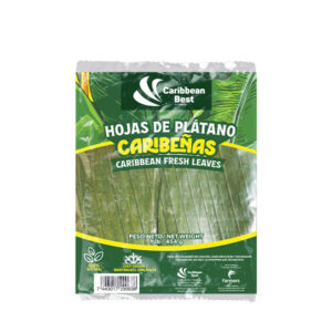 Hojas de plátano congeladas